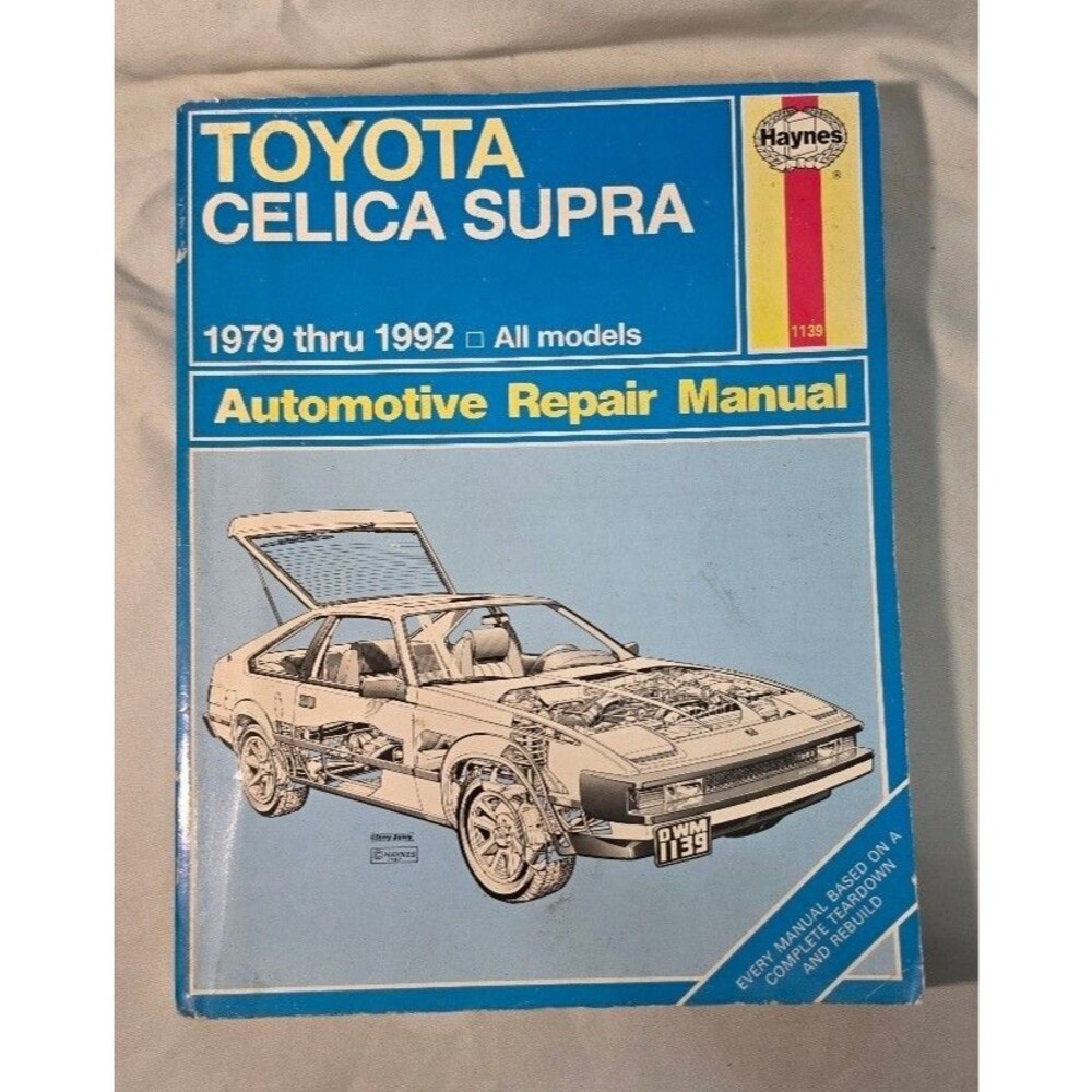 Toyota Celica Supra 1979 thru 1992 Haynes Repair Manual 1139 Paperback